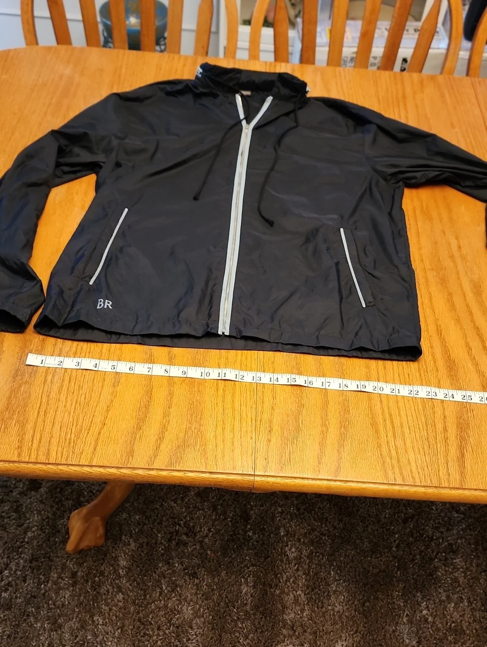 Banana Republic Black Lightweight Zip-Front Jacket